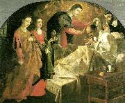 Francisco de Zurbaran miraculous cure of the blessed reginaud of orleaans painting